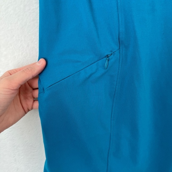 Toad & Co Womens Blue Tech Tomboy Cap Short Sleeve Casual Mini Dress size Small - Picture 8 of 9